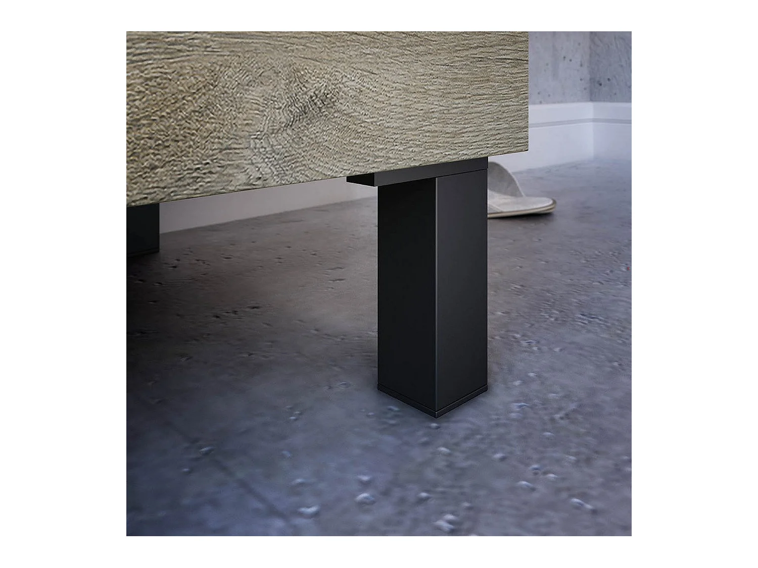 Meuble sous-vasque Naperville, Meuble de salle de bain, armoire 2 portes avec miroir, lavabo non inclus, 50x40h80 cm, Chêne