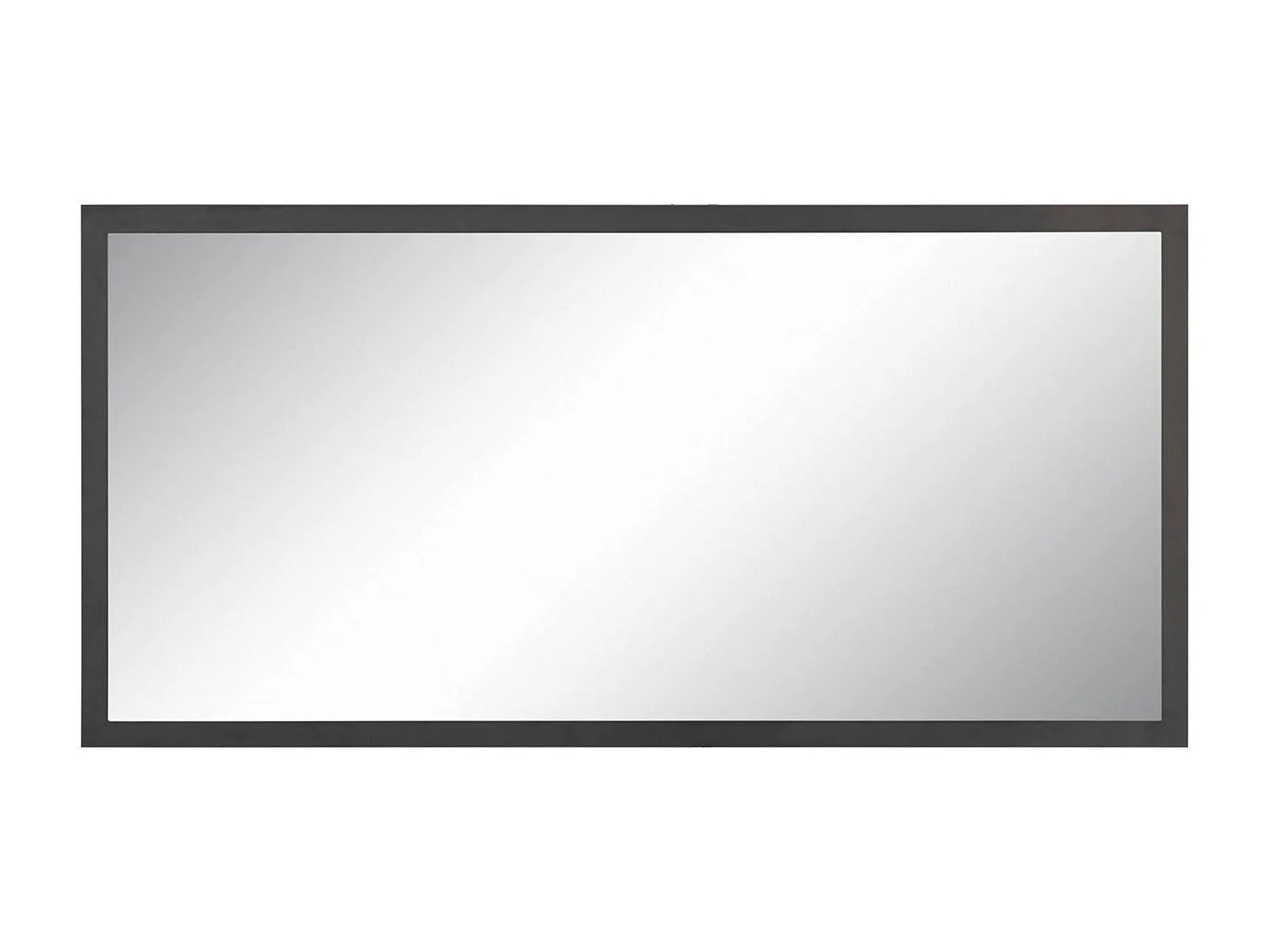 Miroir Romeo, Miroir de salle de bain, 100% Made in Italy, 120x2h60 cm, Anthracite Brillant