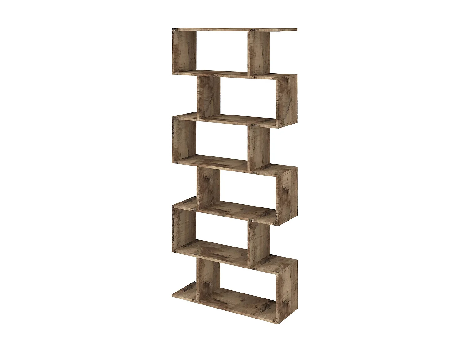 Lucio boekenkast, Kast met planken, Kantoorbibliotheek, 100% Made in Italy, 80x25h192 cm, Esdoorn