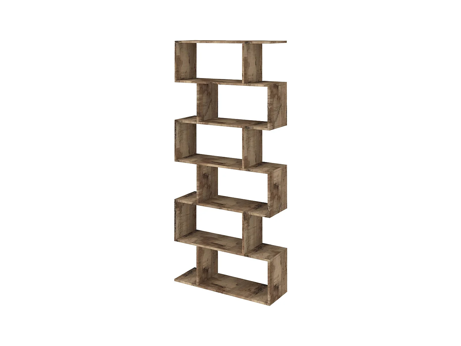 Lucio boekenkast, Kast met planken, Kantoorbibliotheek, 100% Made in Italy, 80x25h192 cm, Esdoorn