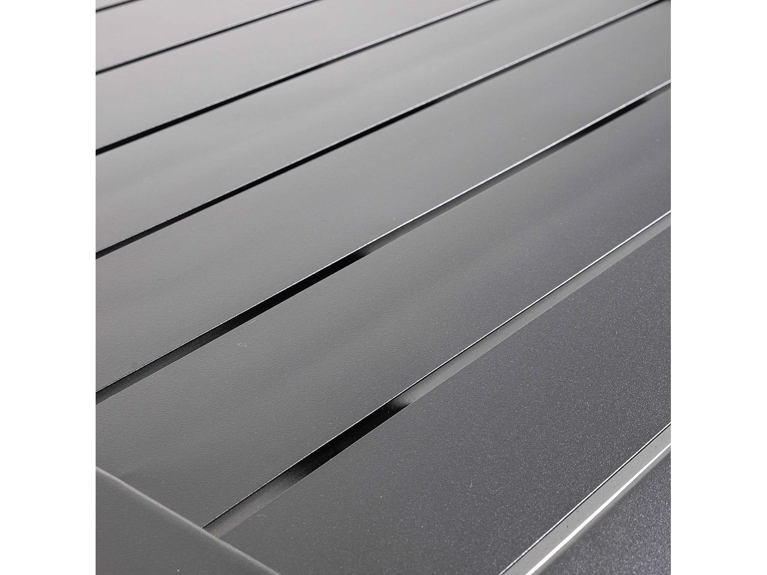 Table inclinable de terrasse 70 x 70 cm noir