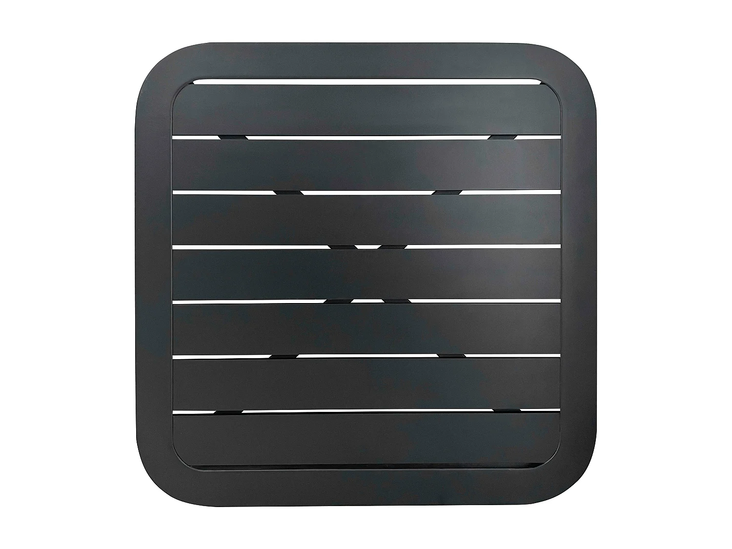 Table inclinable de terrasse 60 x 60 cm noir