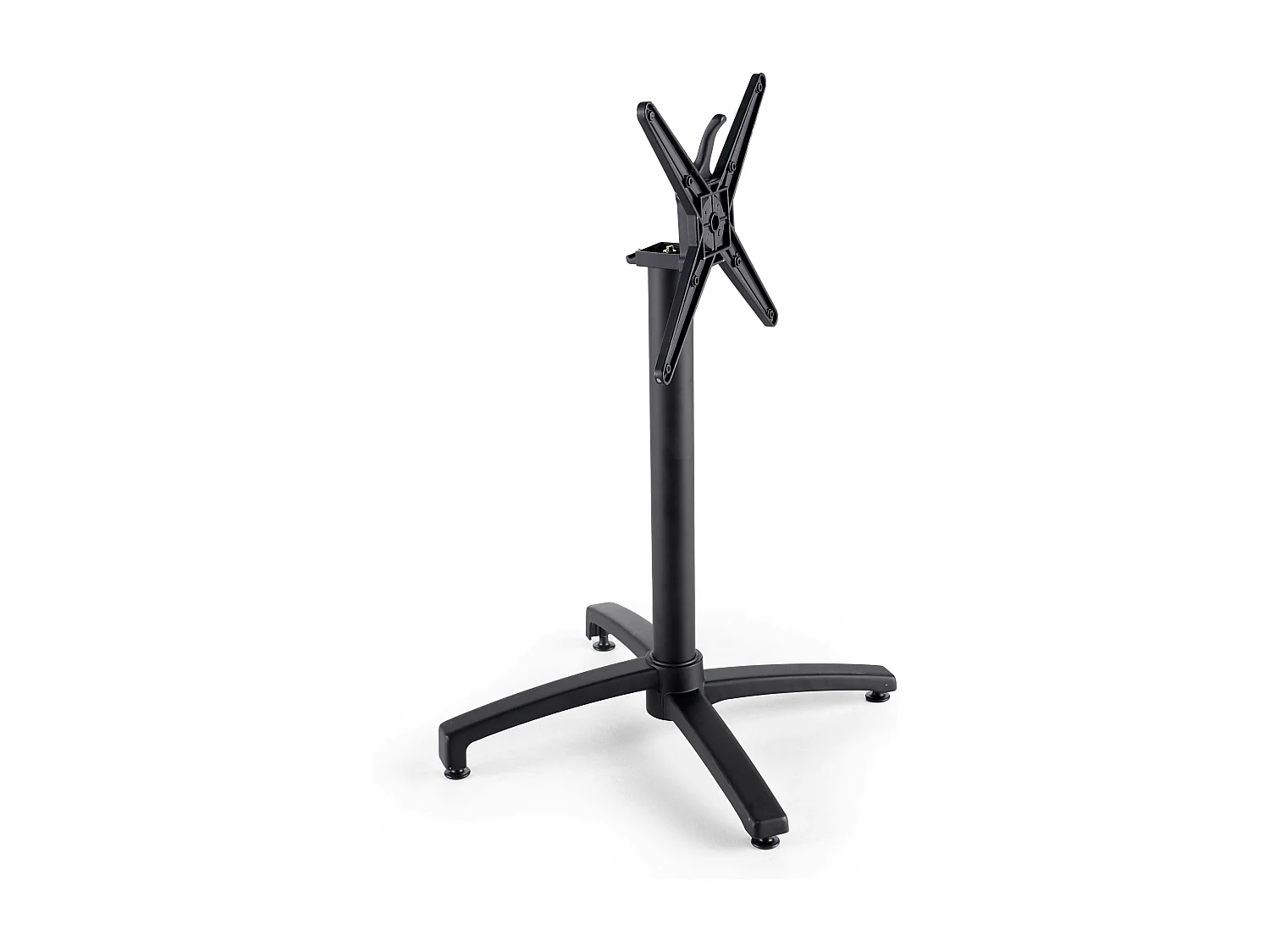 Table inclinable de terrasse 60 x 60 cm noir