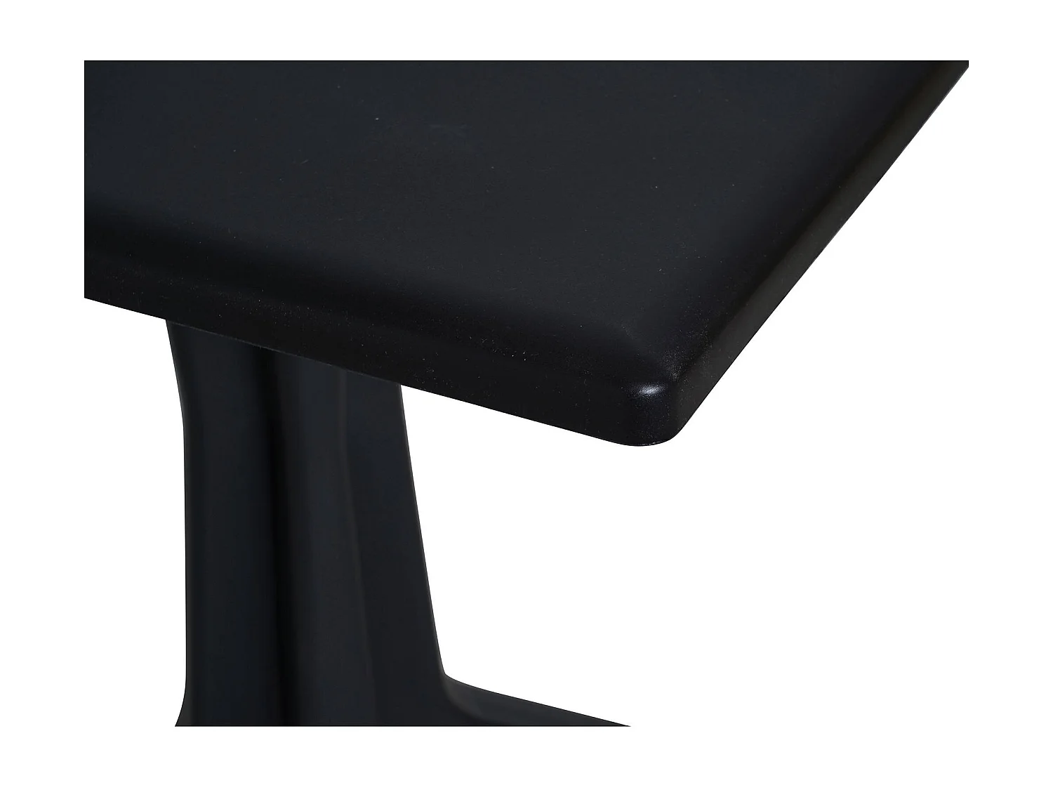 Trani buitentafel, Vaste vierkante plank, Multifunctionele tuintafel, 100% Made in Italy, 70x70h72 cm, Antraciet