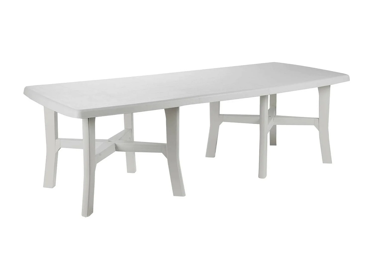 Messina buitentafel, Uitschuifbare eetplank, Rechthoekige multifunctionele tuintafel, 100% Made in Italy, 160x90h72 cm, Wit