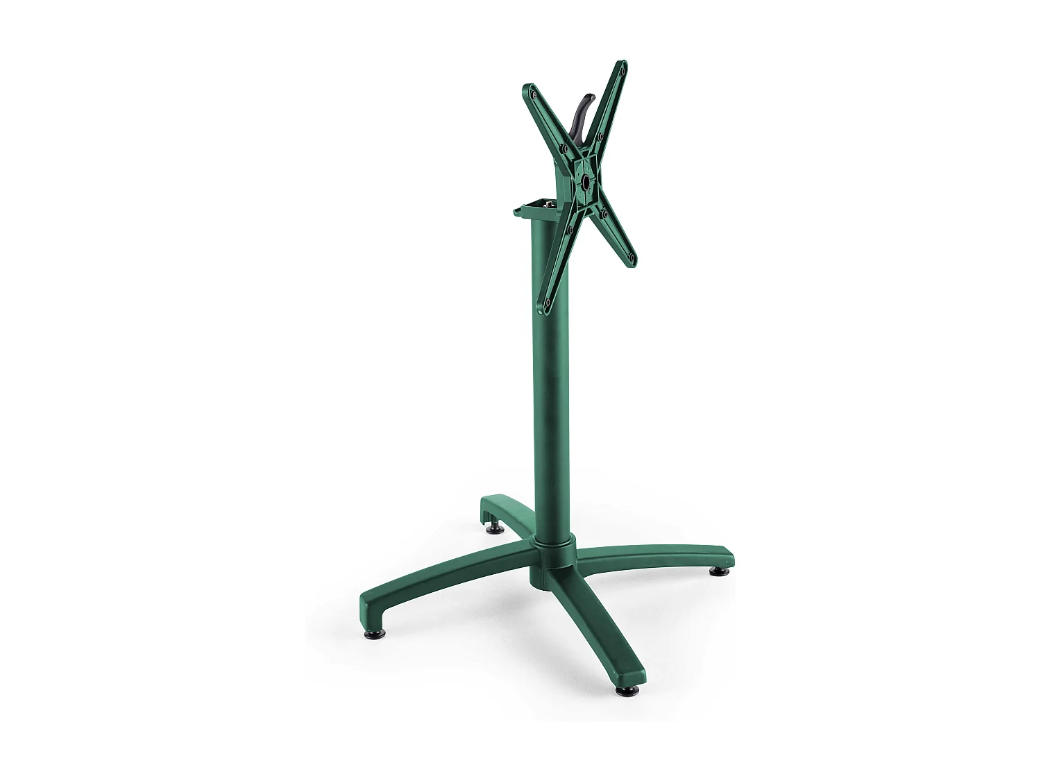 Table inclinable de terrasse 70 x 70 cm vert foncé