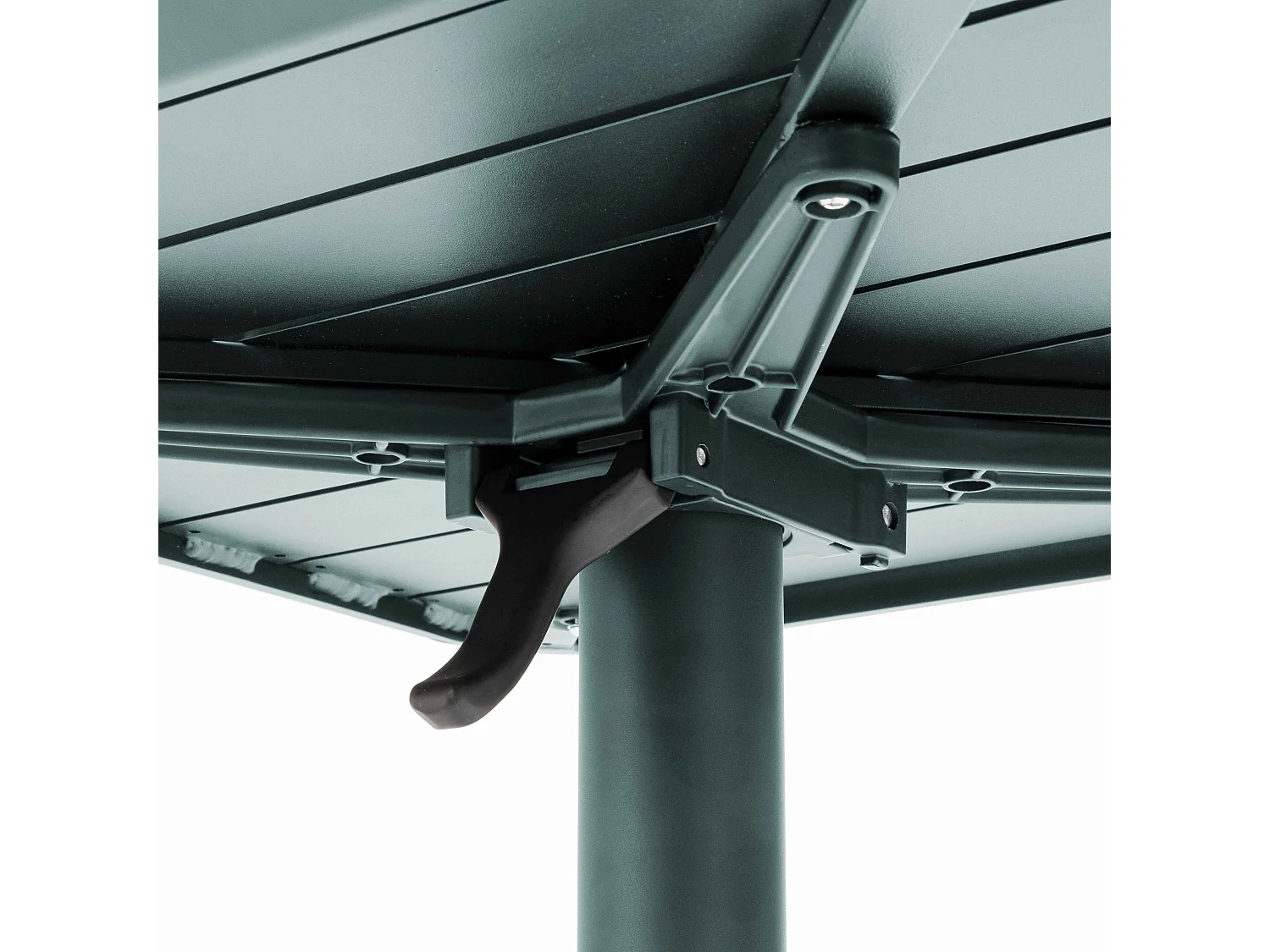 Table inclinable de terrasse 70 x 70 cm vert foncé