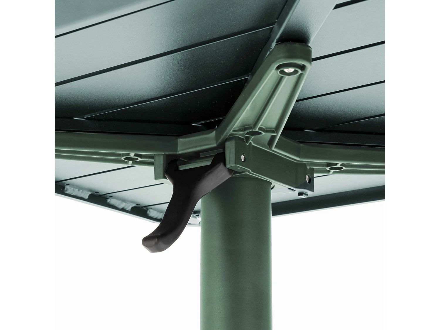 Table inclinable de terrasse 70 x 70 cm vert foncé