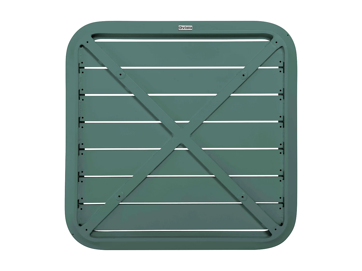 Table inclinable de terrasse 60 x 60 cm vert foncé