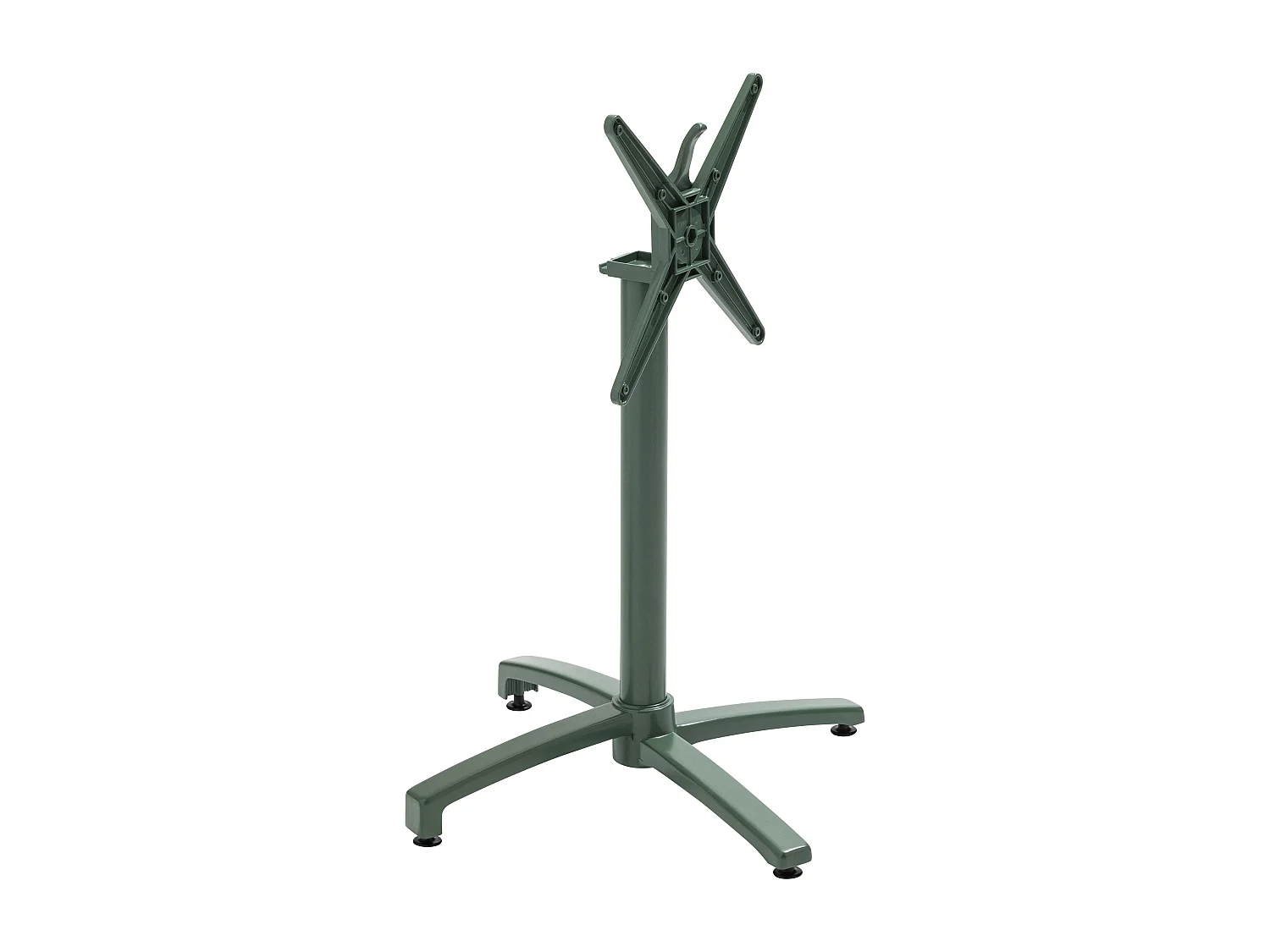 Table inclinable de terrasse 60 x 60 cm vert foncé