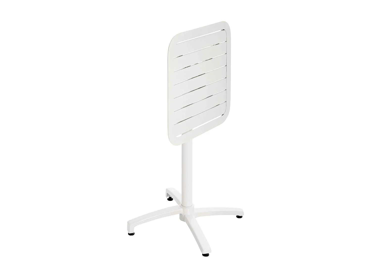 Table inclinable de terrasse 60 x 60 cm blanc