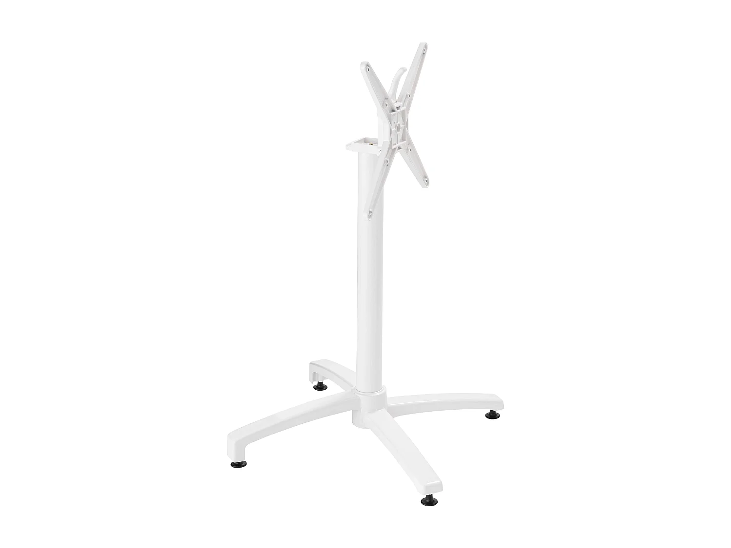 Table inclinable de terrasse 60 x 60 cm blanc