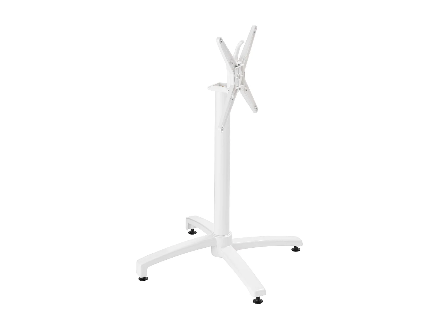 Table inclinable de terrasse 60 x 60 cm blanc