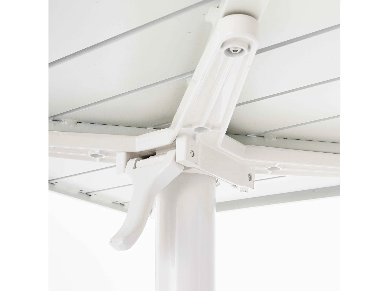 Table inclinable de terrasse 60 x 60 cm blanc