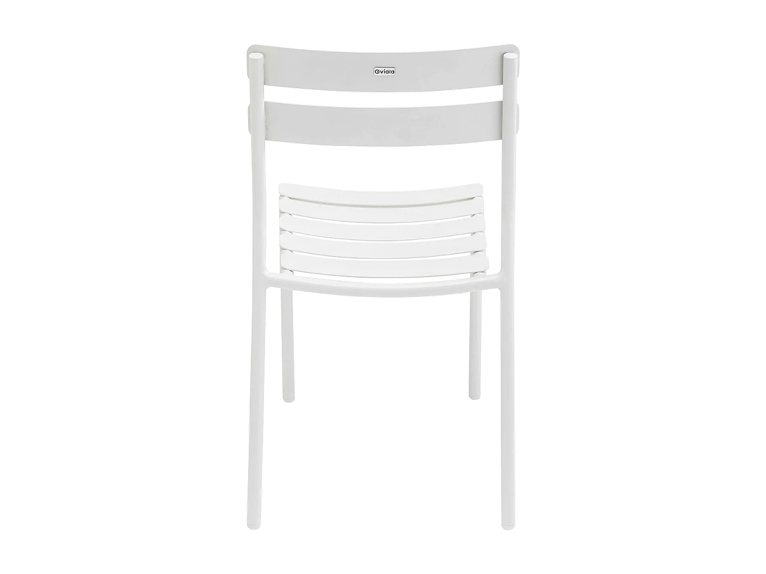 Ensemble table inclinable de terrasse 70 x 70 cm et 2 chaises blanc