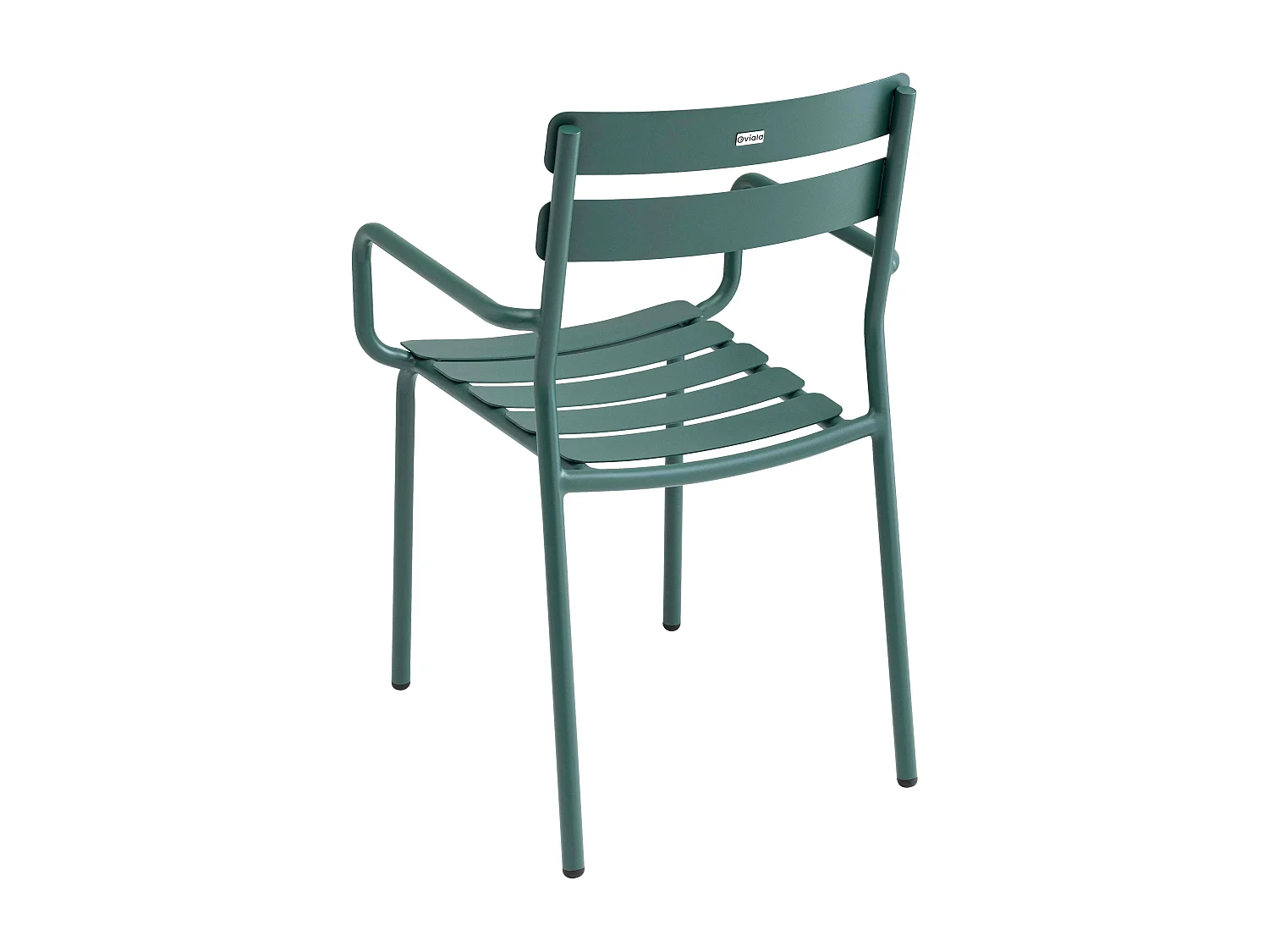 Ensemble table inclinable de terrasse 70 x 70 cm et 2 fauteuils vert