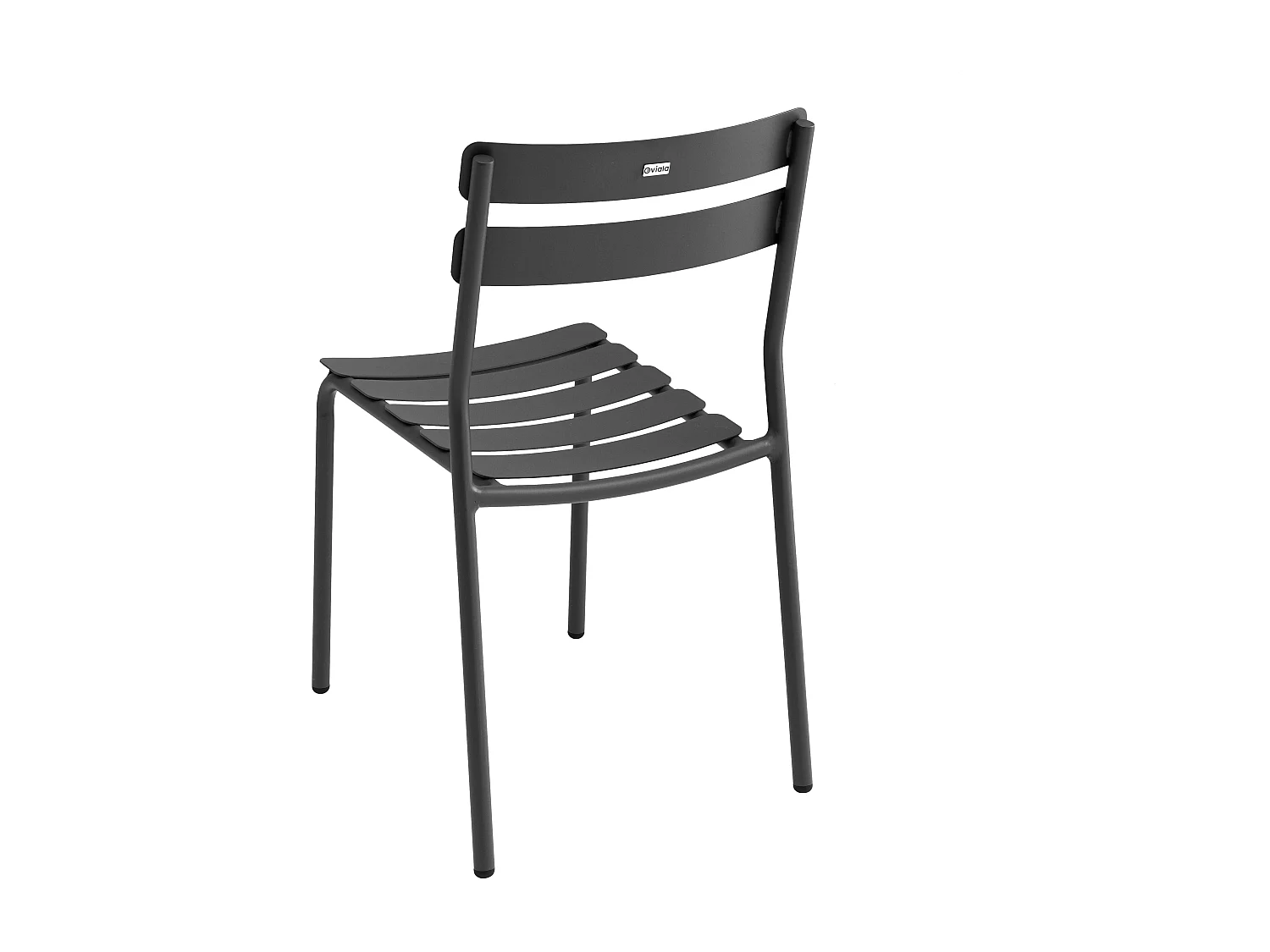 Table de terrasse inclinable 60 x 60 cm et 2 chaises noir