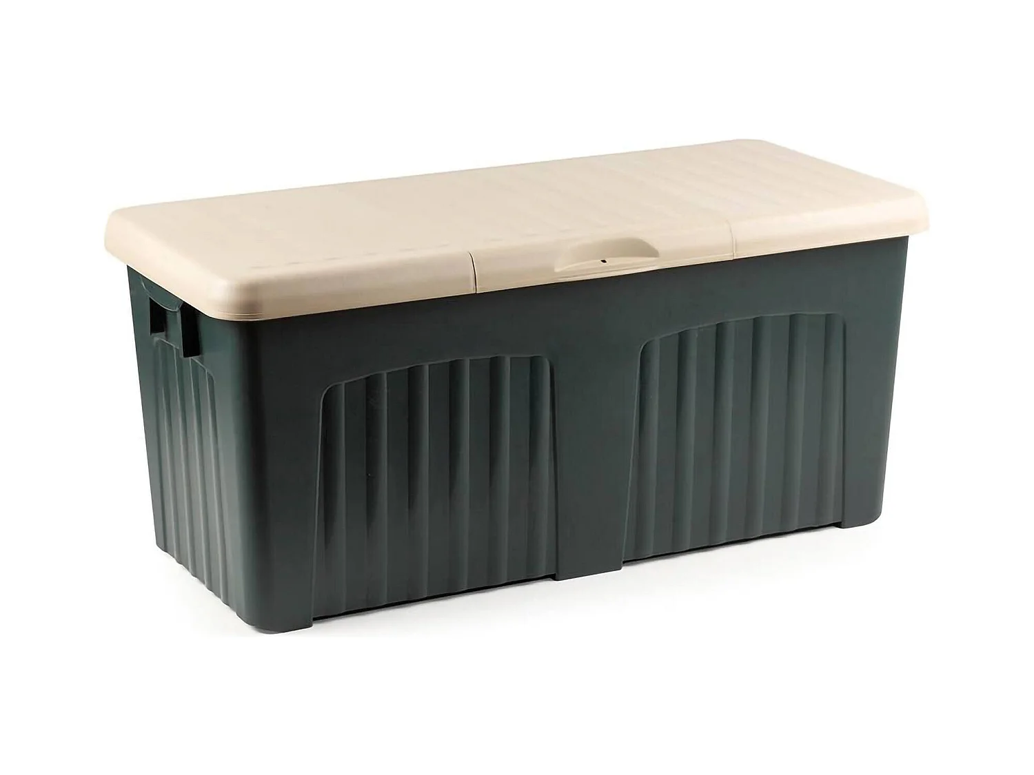 Baule Foligno, Conteneur de rangement polyvalent, Coffre moderne, 100% Made in Italy, 125x57h56 cm, Gris