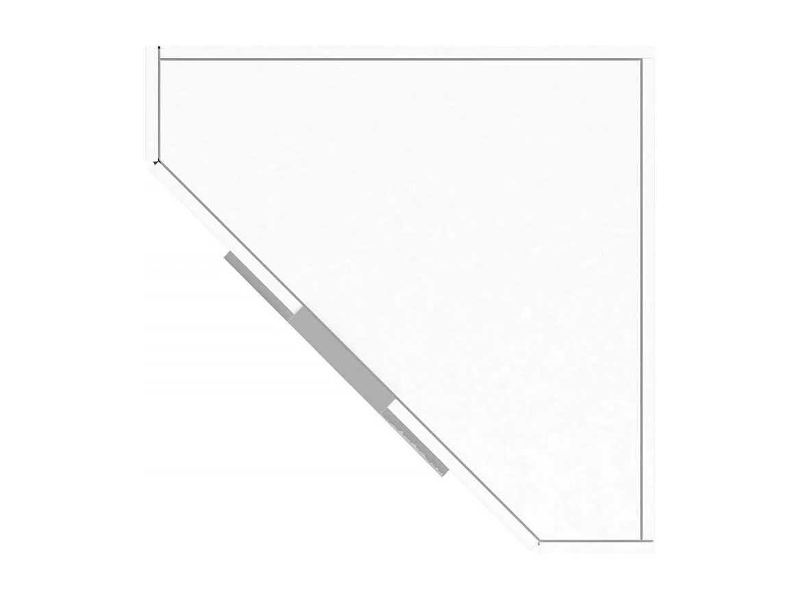 Bureau effet bois blanc brillant 70x35 cm