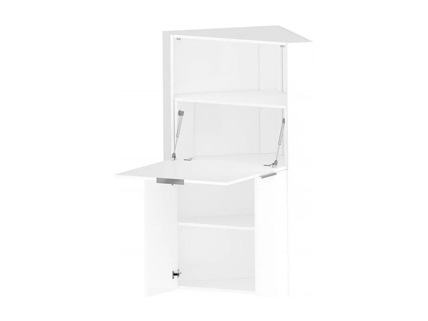Bureau effet bois blanc brillant 70x35 cm