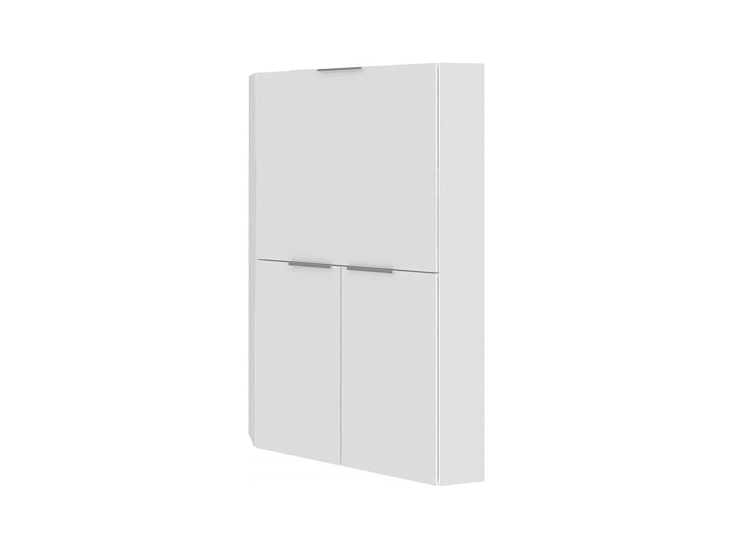 Bureau effet bois blanc brillant 70x35 cm