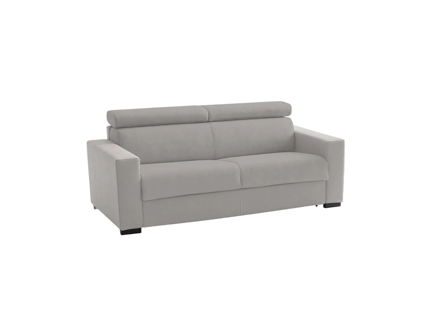 Talamo Italia Vaste 2-Zitsbank Alexandra 95x180x85h cm Grijs Afneembare, Wasbare Bekleding, Armleuningen Made in Italy