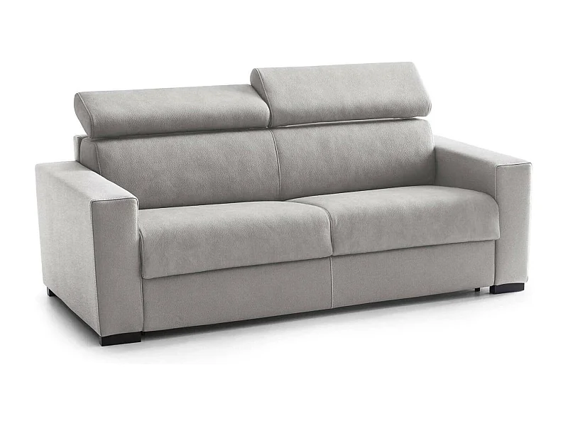 Divano fisso 2 posti in tessuto grigio 160x95h85 cm