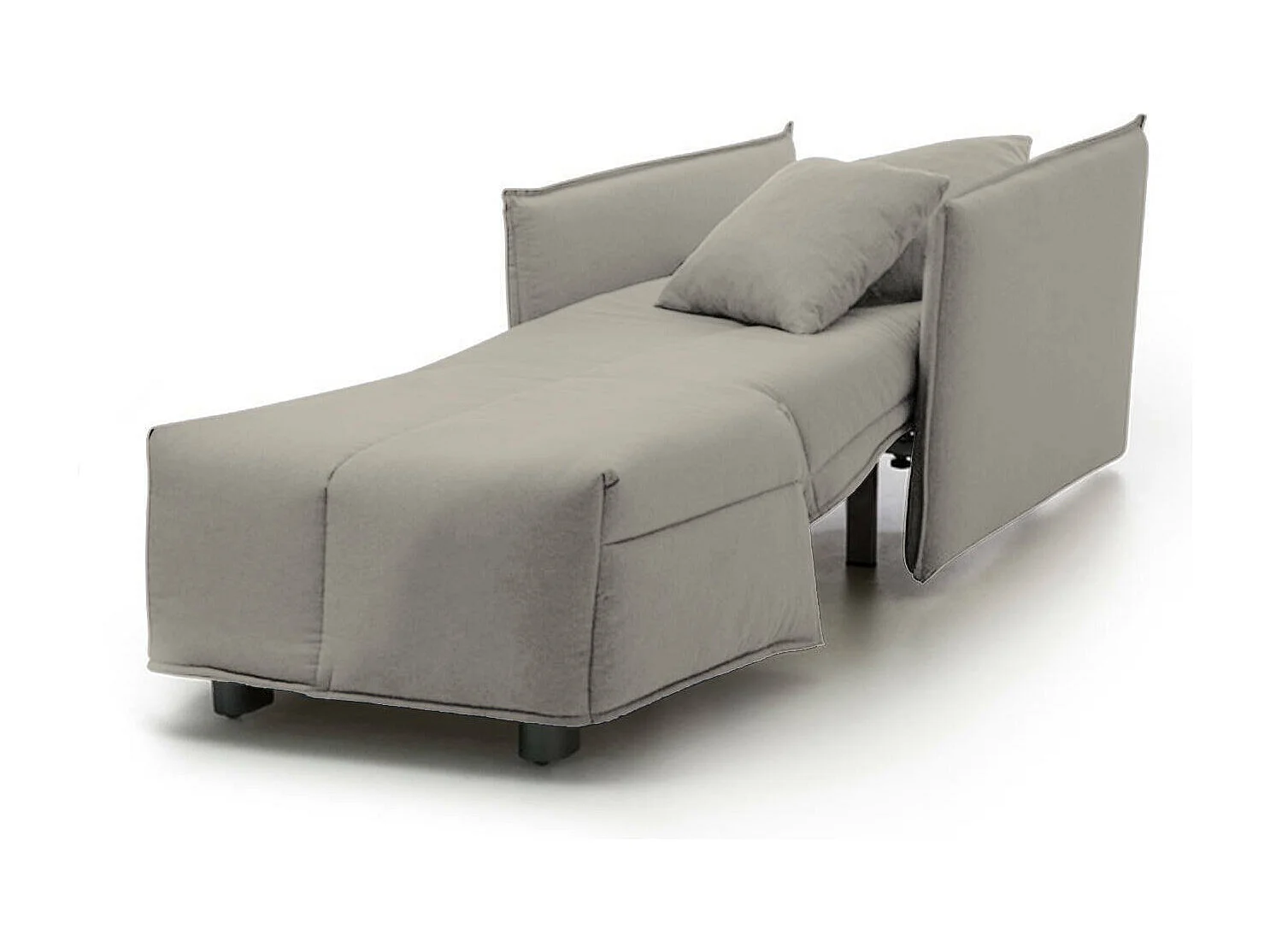 Sillón Almerinda, Sofá individual, Sillón de salón con apertura para carro, Reposabrazos estándar, 100% Made in Italy, 110x90h85 cm, Beige