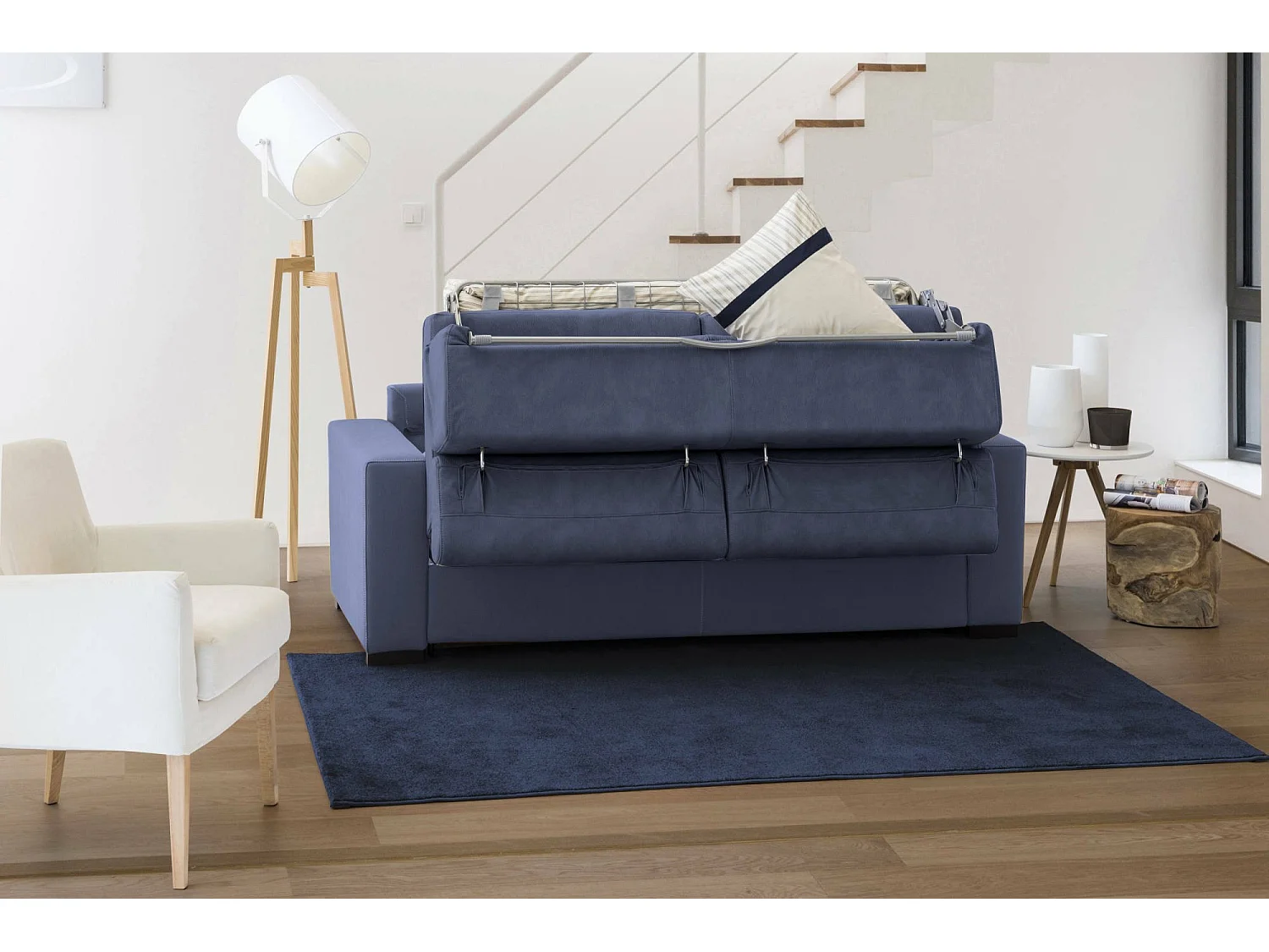 Divano letto con penisola