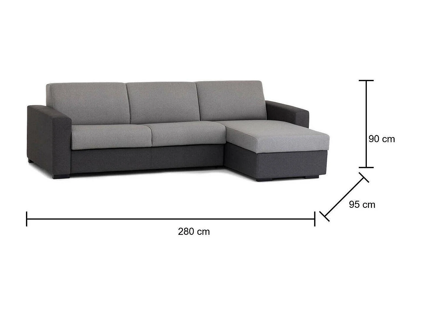 Sofa mit Halbinsel Nicoletta