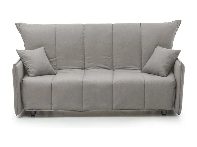 Talamo Italië 3-zits Slaapbank Allyson 90x190 cm Zwart, Afneembaar met Rolkar Open, Verstelbaar Made in Italy