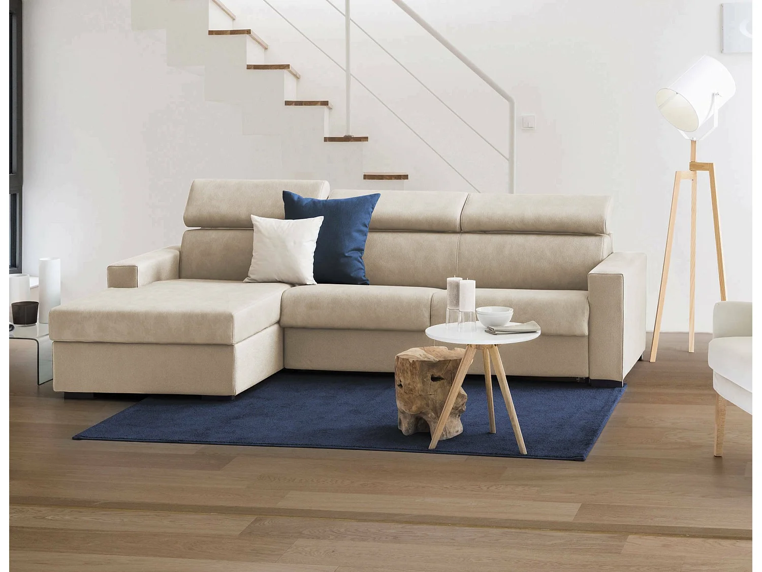 Sofa mit Halbinsel Eliana