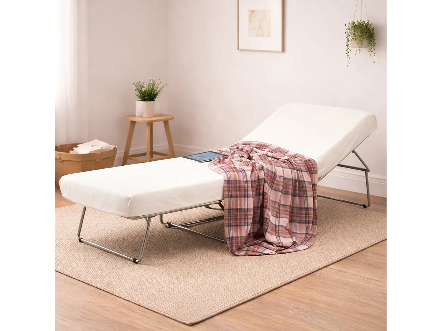 Talamo Italia Opklapbed Ancilla Zwart Inclusief Matras, Bekleding Afneembaar, Bedmaat 80x190 cm Gemaakt in Italië