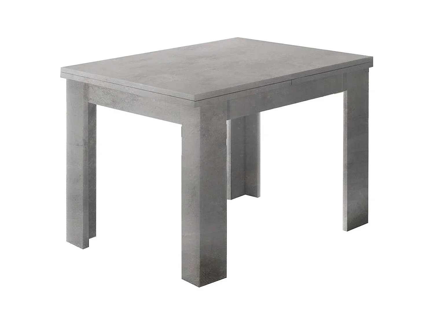 Table extensible Otto, Console auxiliaire de cuisine, Table extensible, 100% Made in Italy, 90x90h75 cm, Gris