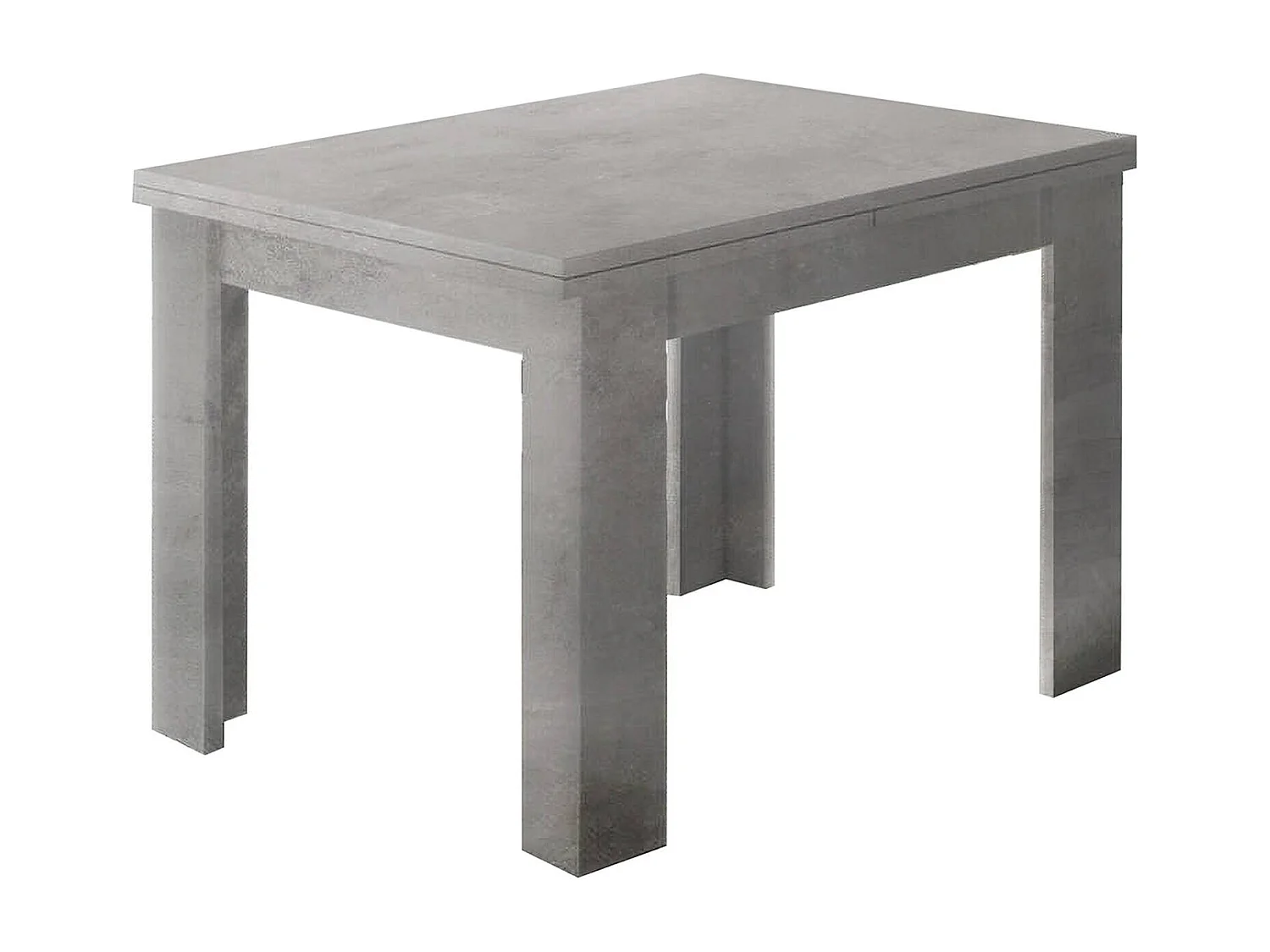 Otto uitschuifbare tafel, Extra keukenconsole, Uitschuifbare tafel, 100% Made in Italy, 90x90h75 cm, Grijs