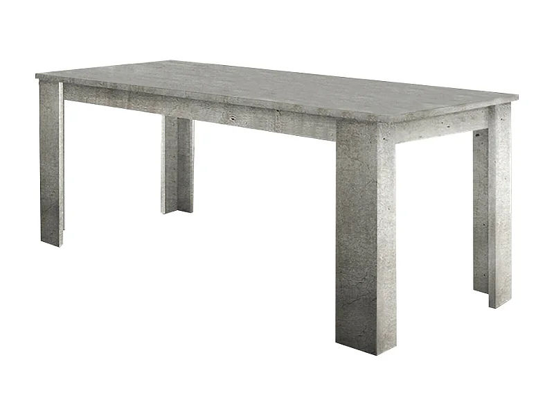 Mesa extensible Natan, Consola extensible hasta 12 plazas, Consola extensible 100% Made in Italy, 160/210x90h75 cm, Cemento