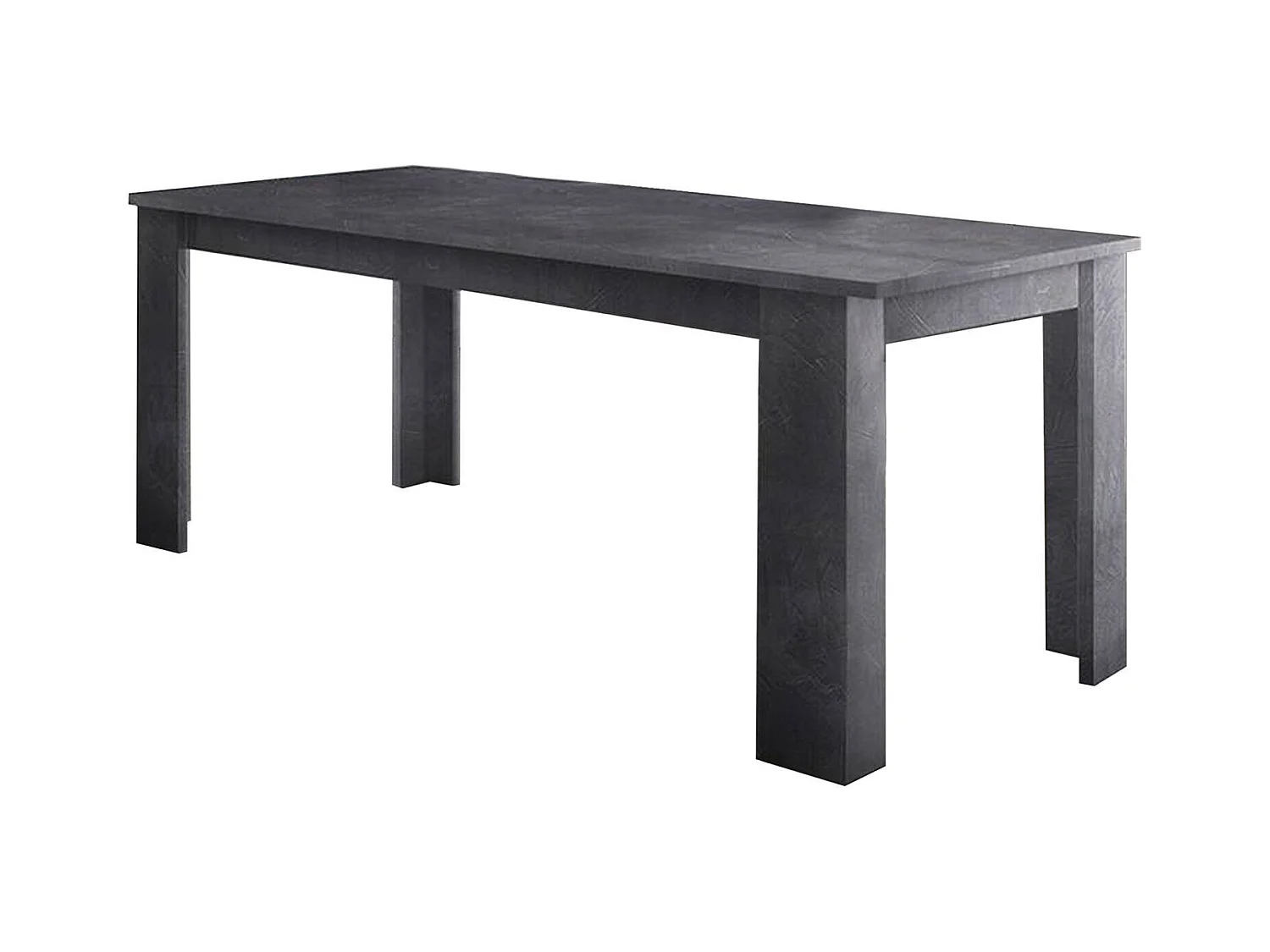 Table extensible Nanni, Console extensible jusqu'à 10 places, Console extensible 100% Made in Italy, 140/190x90h75 cm, Ardoise