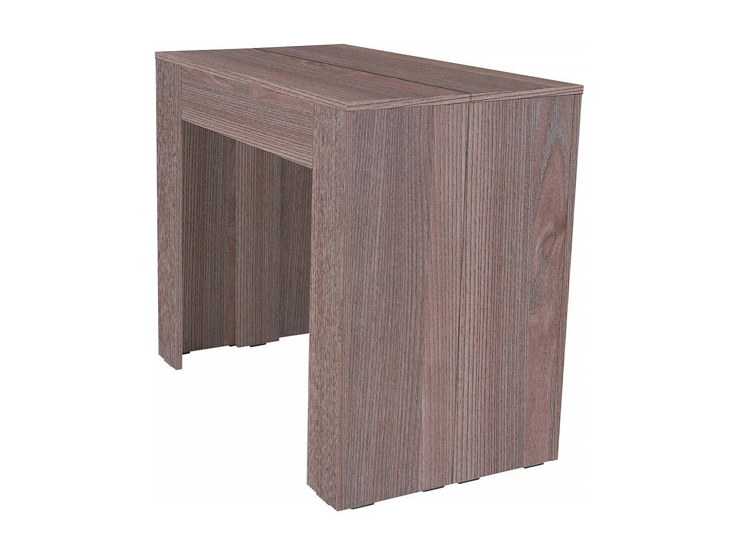 Ausziehbarer Tisch Alberique, Tisch mit Verlängerungen, Mehrzweckkonsole, ausziehbarer Esstisch für bis zu 10 Sitzplätze, 90/237x51h78 cm, Eiche