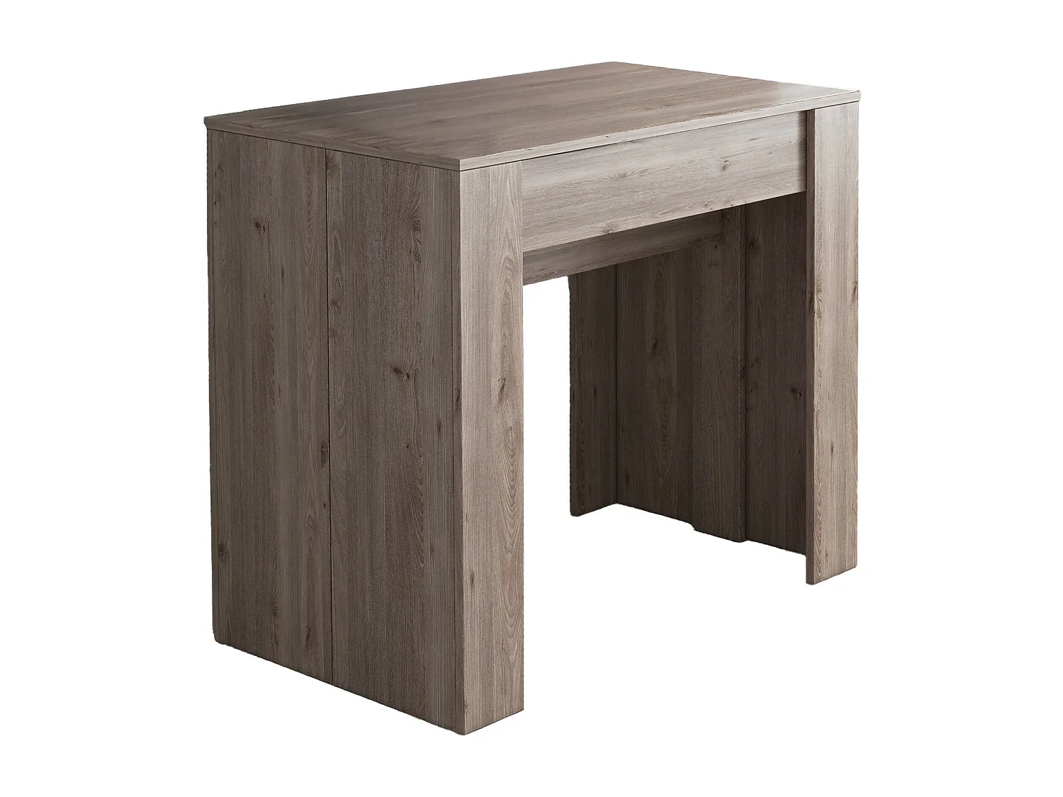Table console à rallonge Alberique, Table avec rallonges, Console polyvalente, Table à manger extensible jusqu'à 10 places, 90/237x51h78 cm, Chêne