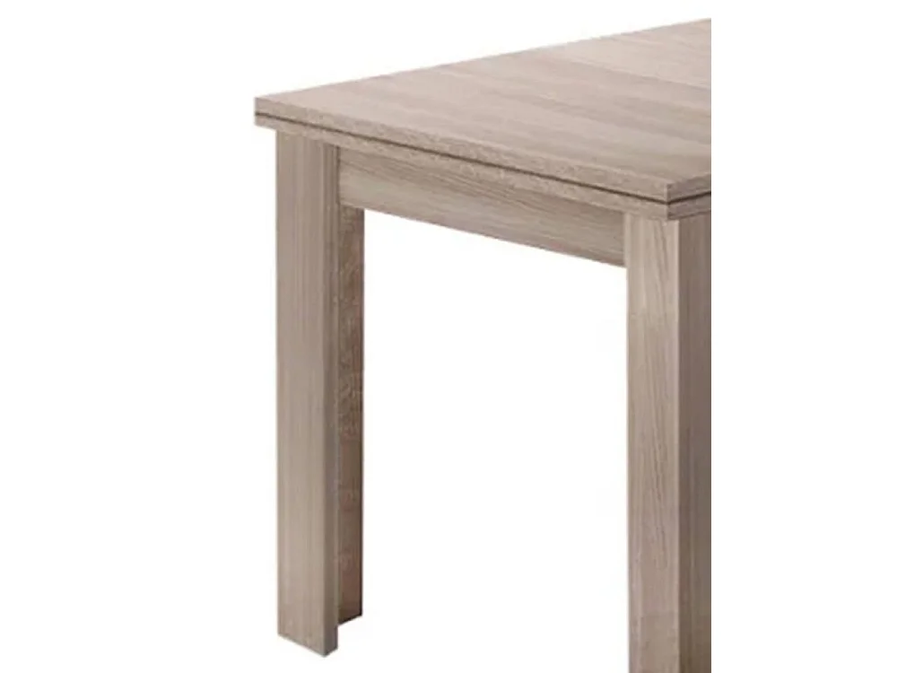 Otto uitschuifbare tafel, Extra keukenconsole, Uitschuifbare tafel, 100% Made in Italy, 90x90h75 cm, Pearl iep