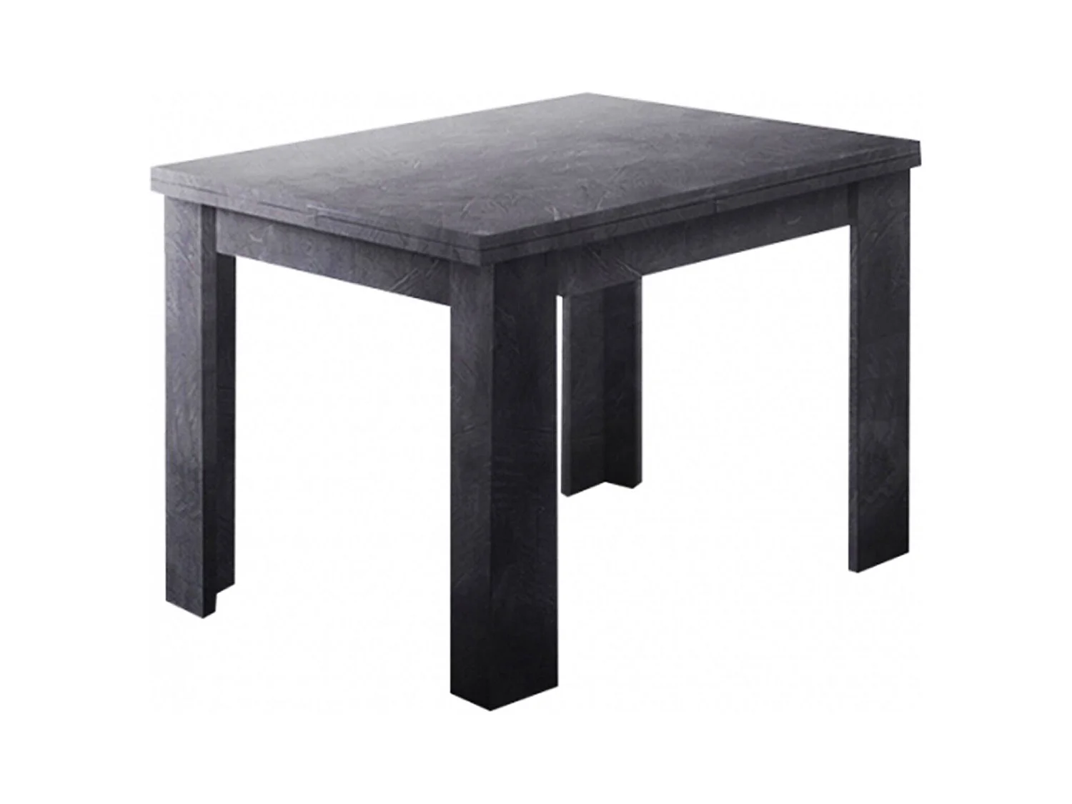 Table extensible Otto, Console auxiliaire de cuisine, Table extensible, 100% Made in Italy, 90x90h75 cm, Ardoise