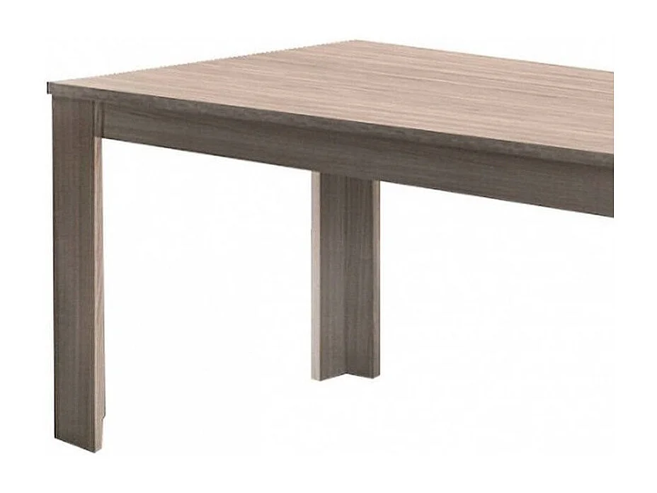 Dubbel Uitschuifbare Tafel Natan 90x210x75h cm Bruin Eiken, 12 Zitplaatsen, Zijlengtemechanisme, Made in Italy