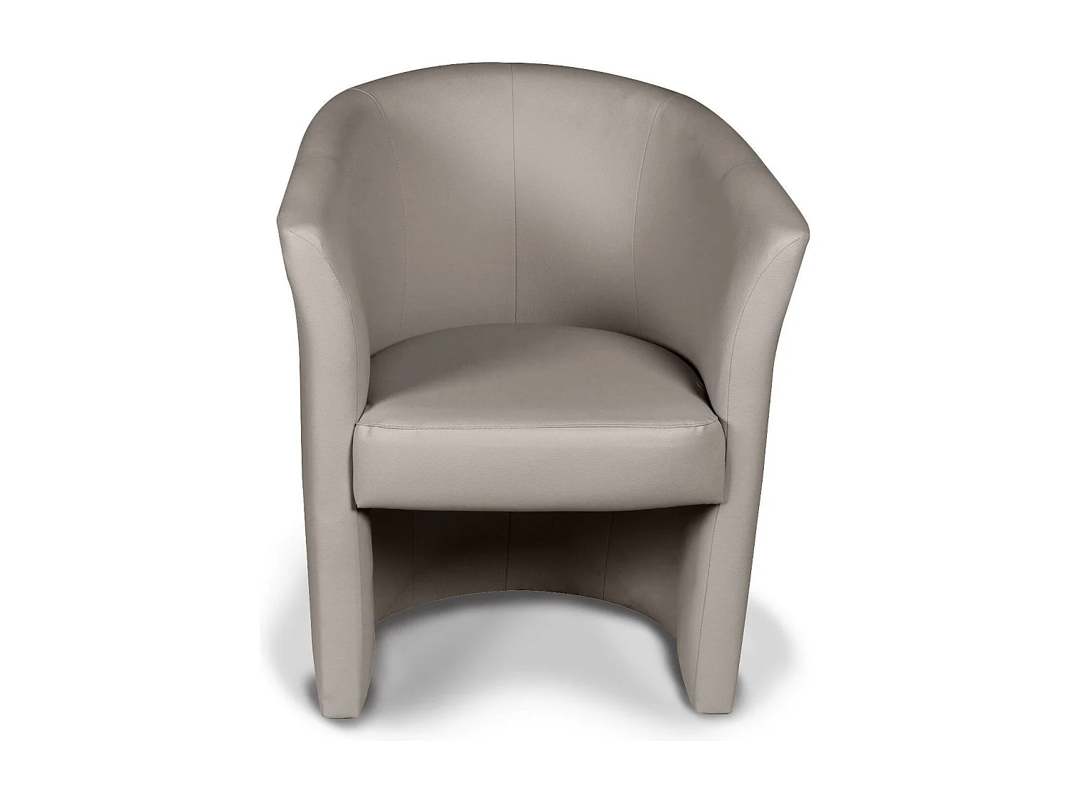 Fauteuil Dpanett, Fauteuil de salon, Siège rembourré, Chaise avec accoudoirs en éco-cuir, 64x63h76 cm, Gri