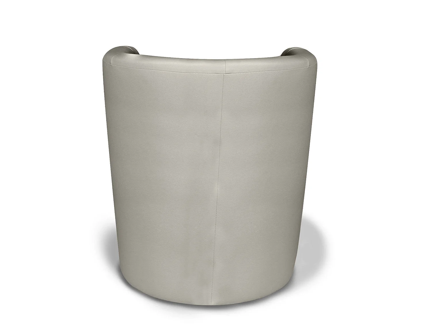 Dpanett fauteuil, Woonkamerfauteuil, Gestoffeerde zitting, Stoel met armleuningen van eco-leer, 64x63h76 cm, Grijs