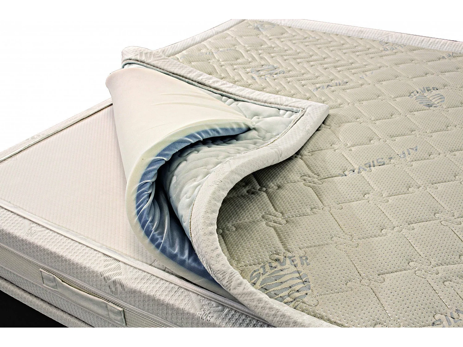 Matelas simple Lena, matelas à mémoire de forme et ressorts ensachés et ions d'argent, 100% Made in Italy, anti-acariens et hypoallergénique, 80x190h37 cm