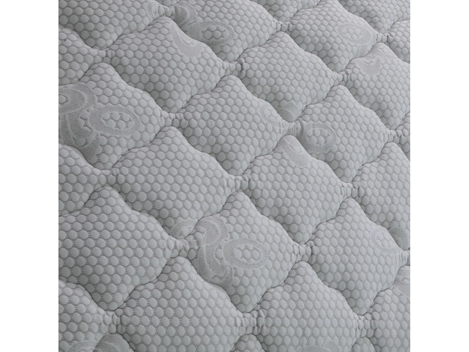 Natalina Tweepersoonsmatras Talamo 160x200x26h cm Wit Afneembaar Rigiditeit 3/5, Compatibel Net 160x200 cm Gemaakt in Italië
