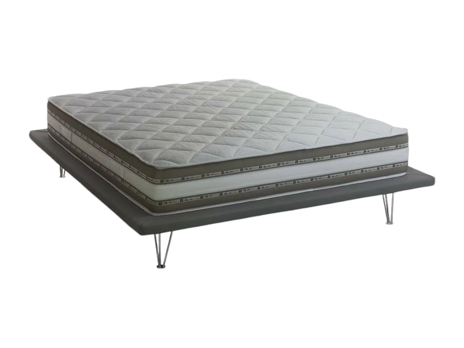 Matelas double Teodora, matelas en mousse à mémoire de forme et gel avec 9 zones différenciées, 100% Made in Italy, anti-acariens et hypoallergénique, 180x200h27 cm