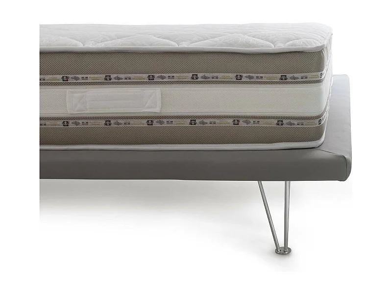 Colchão duplo Teodora, colchão Memory Foam e Gel com 9 zonas diferenciadas, 100% Fabricado na Itália, Antiácaro e Hipoalergênico, 140x200h27 cm