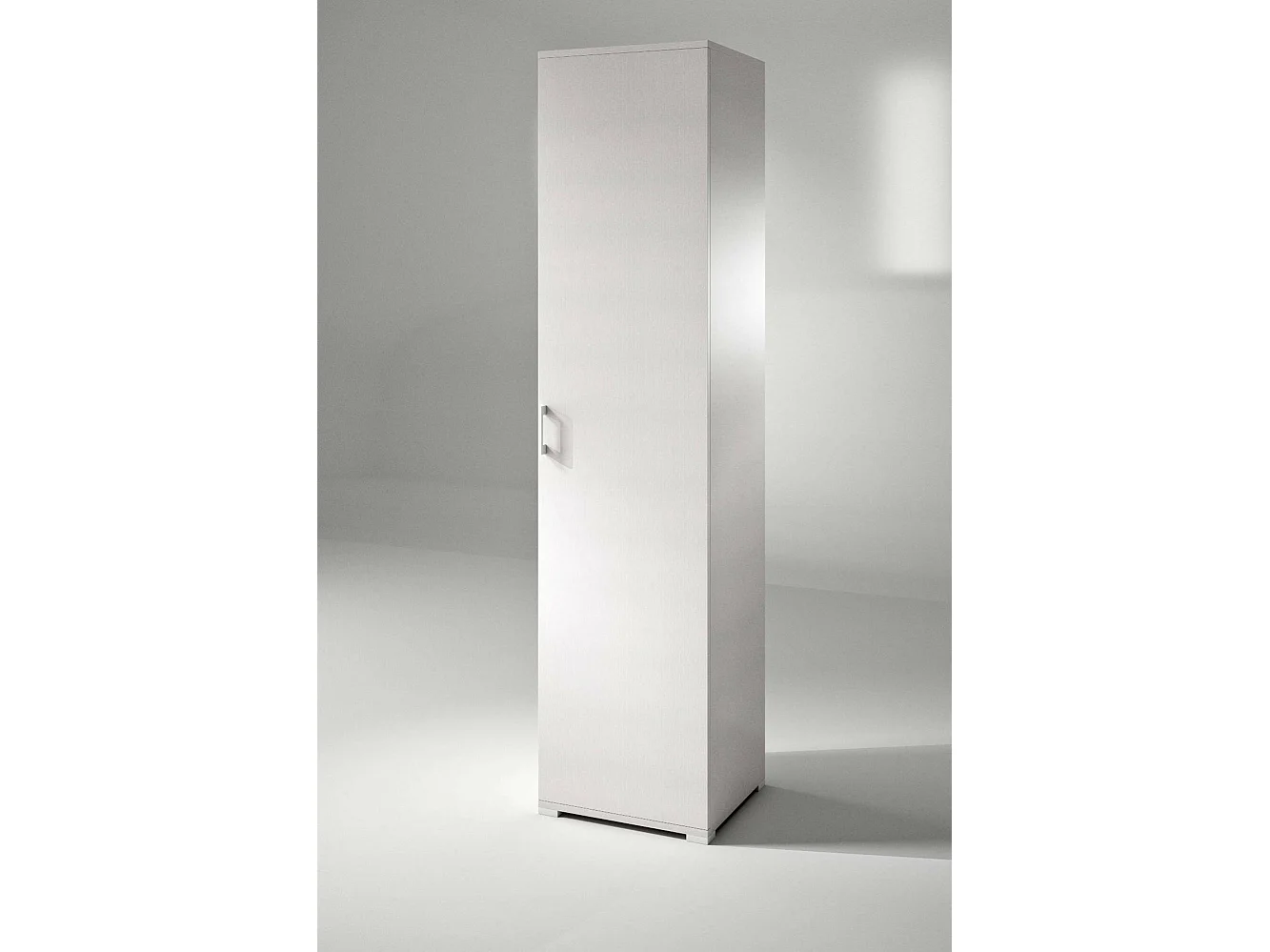 Dmora Allzweckschrank 1 Tür Weiß 45x195 cm 4 Regale