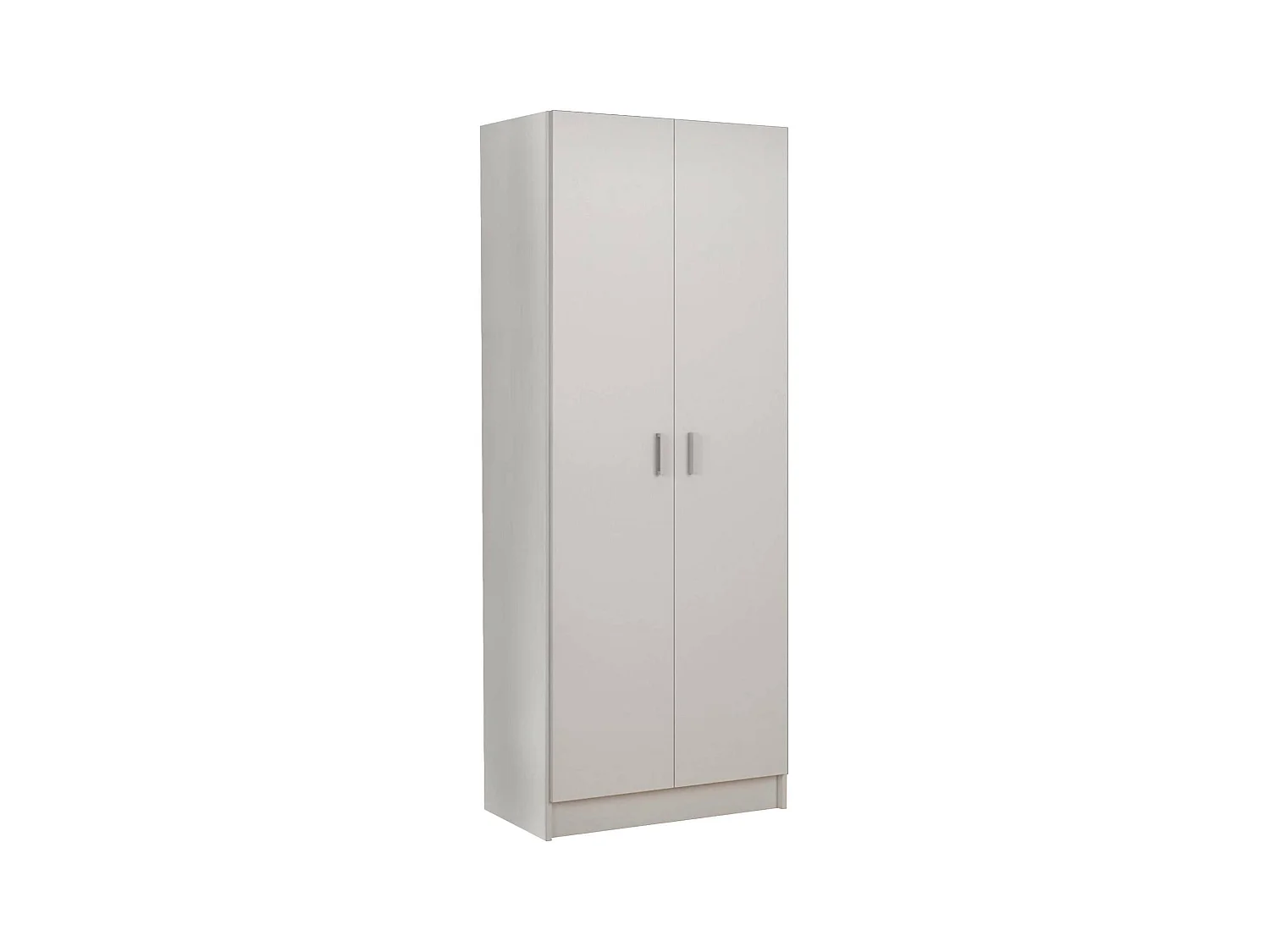 Charleston multifunctionele kledingkast, Bezemkast met 2 deuren, Schoenenrek met planken, Bezemkast, cm73x37h180 cm, Wit